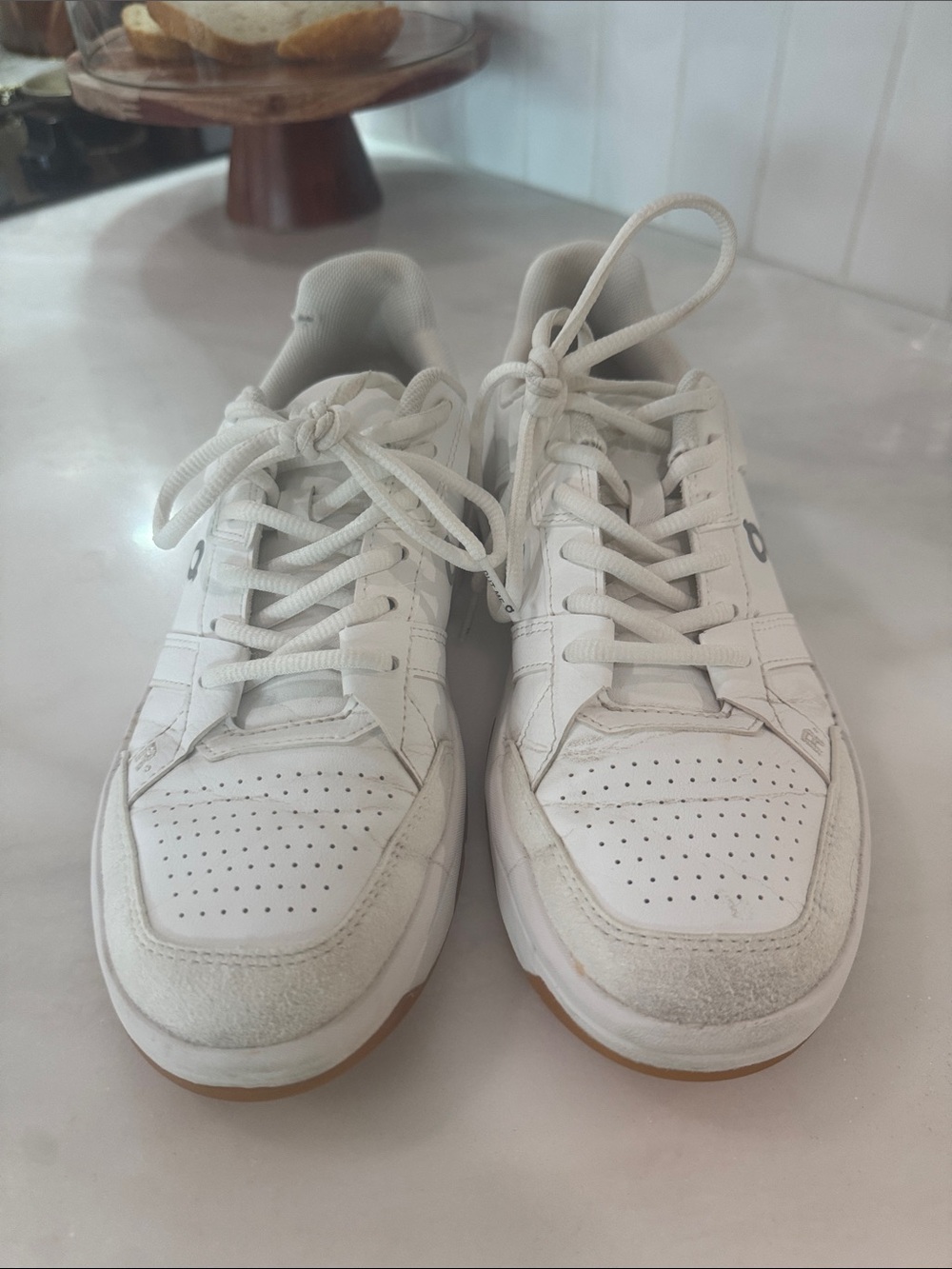 On Cloud White Women's Sneakers - Casual Comfort on Cloud Tennis - Picture 2 of 5